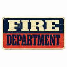 Load image into Gallery viewer, Rustic Fire Department Sticker